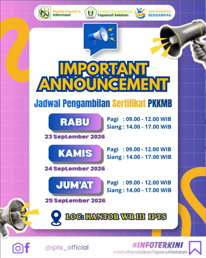 PENGAMBILAN SERTIFIKAT PKKMB 2026